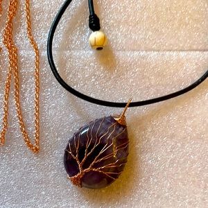 Amethyst Pendant Neclaces